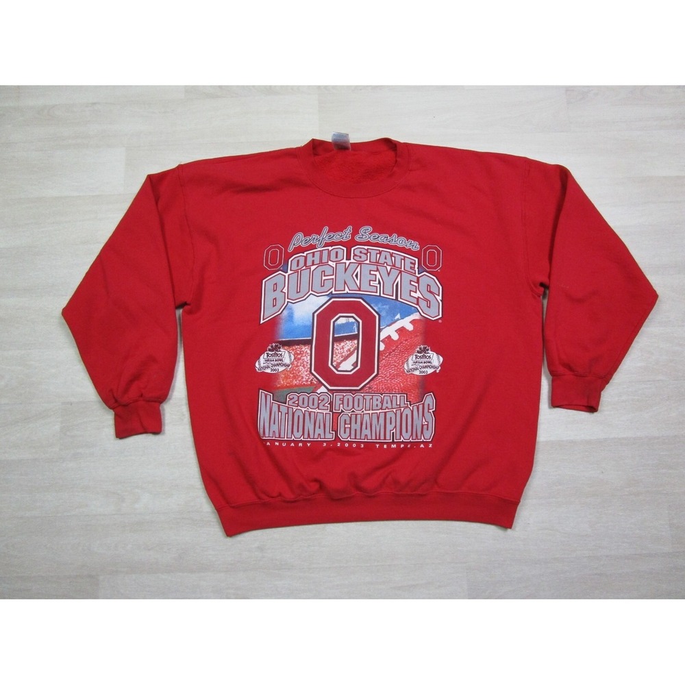 VTG Ohio State Buckeyes National Champions Football Sweatshirt‎ (XL) Fiesta Bowl